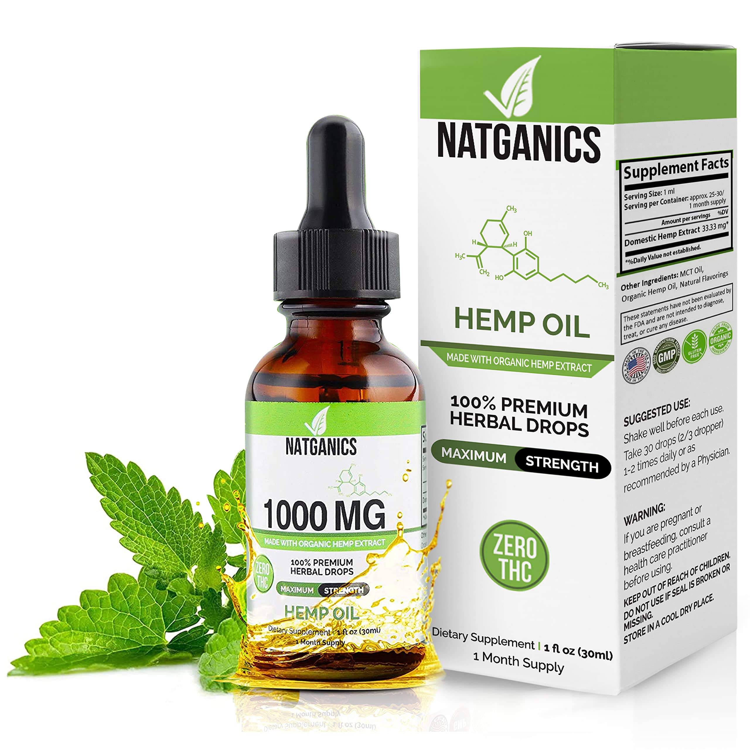 Hemp Oil Natural Supplement